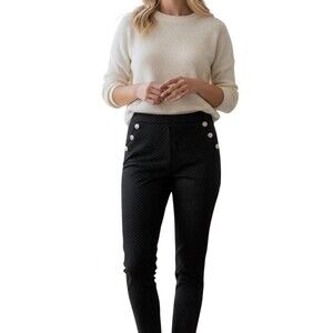 Classic Concepts Sailor Pants Womens M Black Polka Dot